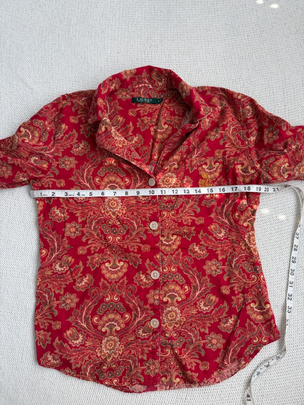 Ralph Lauren 100% Cotton Pajama Set Size Medium - Picture 4 of 12